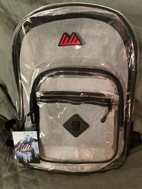 NWT clear backpack